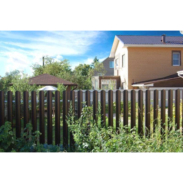 Штакетник М-образный А фигурный Grand Line 0,45 Полиэстер RAL 7024 Мокрый Асфальт